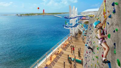 Royal Caribbean's Icon of the Seas will have a fresh take on its signature rock wall.