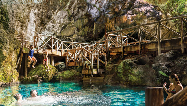 The nearby Scape Park features cave swimming, ziplines, animal sanctuaries and a replica Taino village.