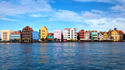 Willemstad's colorful waterfront. Beginning in April JetBlue will be offering five flights a week to Curacao.