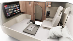 The spacious Luxe First suite will be on flights connecting New York and London to Sydney and Melbourne.