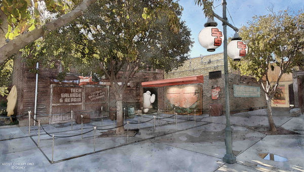 A Baymax meet-and-greet will be located in San Fransokyo Square.