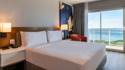 The property's 330 two-room suites sleep up to six and are available with two queens or one king bed. Most rooms have balconies.
