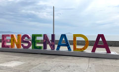 The Instagramworthy sign on Ensenada's malecon.