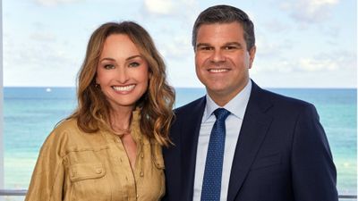 Giada De Laurentiis and Oceania Cruises president Frank A. Del Rio.