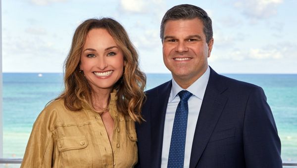 Oceania Cruises president Frank A Del Rio with Giada De Laurentiis, the Vista's godmother. Oceania Cruises president Frank A Del Rio with Giada De Laurentiis, the Vista's godmother.