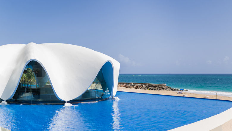 La Concha Resort's seashell-shaped Perla structure, which will get a new restaurant as the property joins Marriott's Autograph Collection.