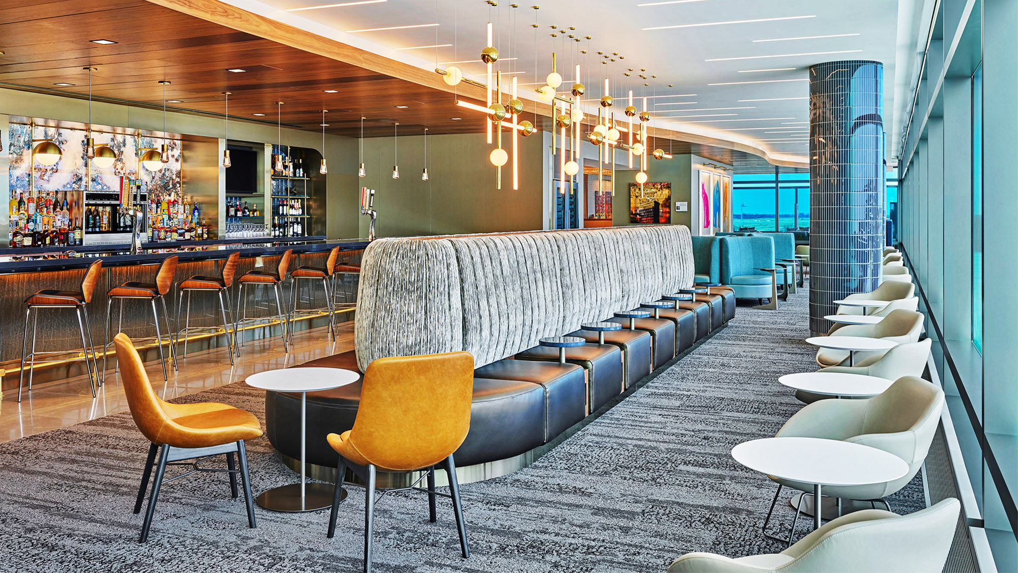 Delta's new Sky Club in Kansas City.