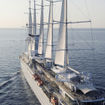 The Club Med 2's sails, which were replaced in its latest refurbishment, help the ship conserve energy.