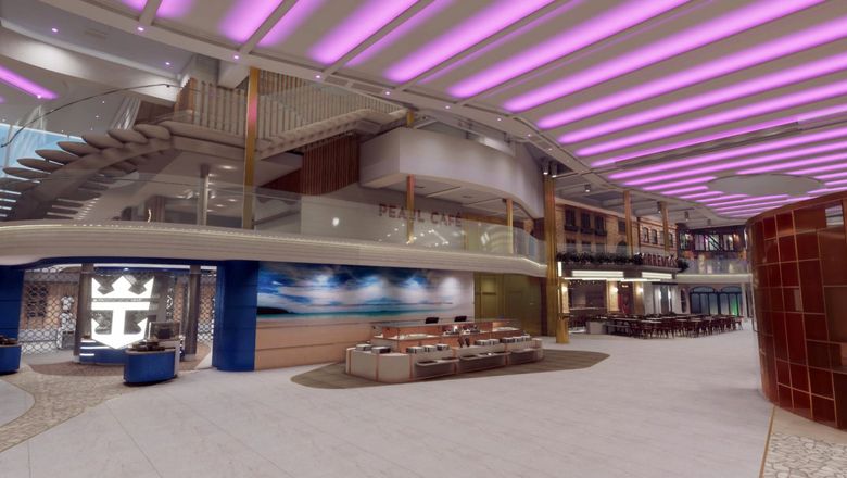 Royal Caribbean will commission artists to paint murals in the Royal Promenade on the Icon of the Seas.