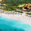 A rendering of Lighthouse Point's adult-exclusive beach.