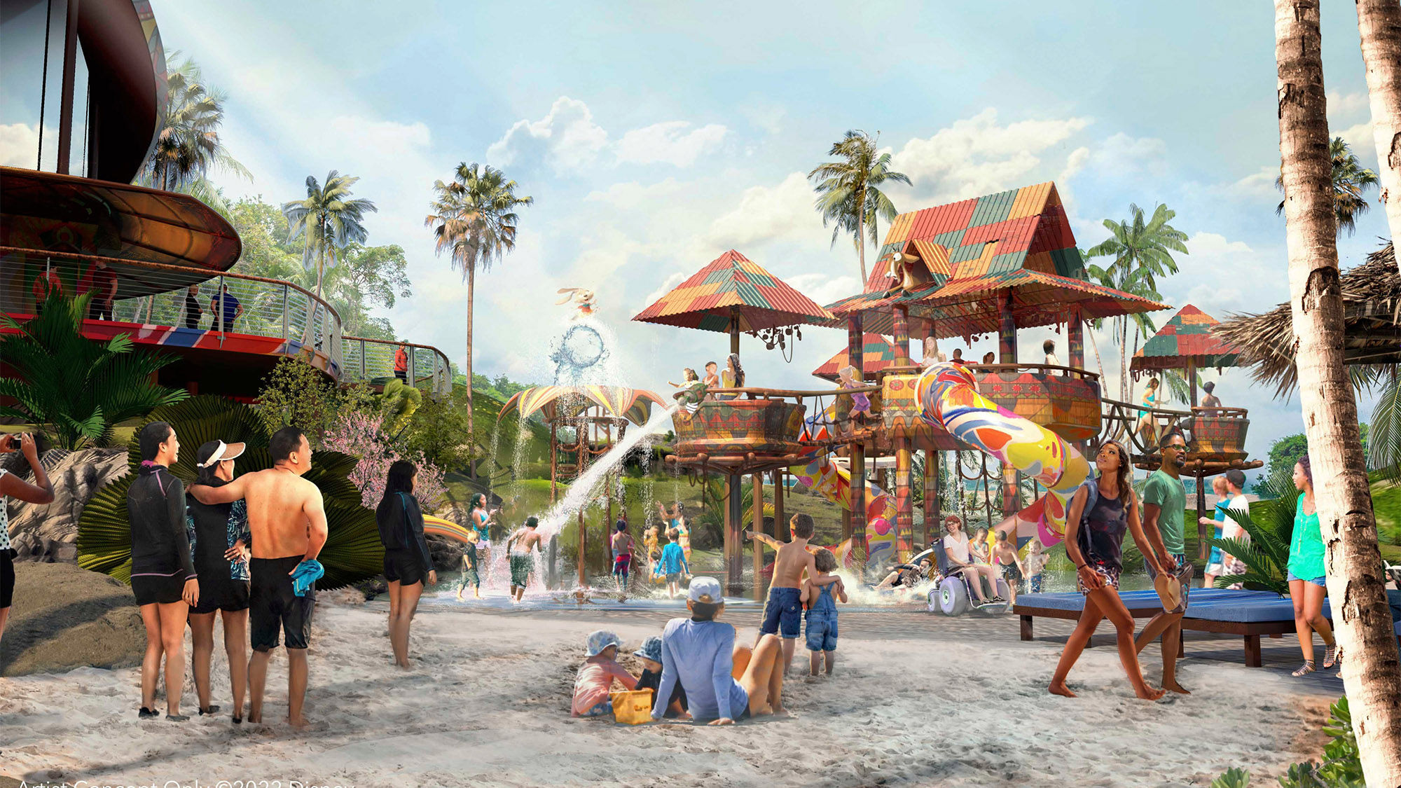 Lighthouse Point will feature a family water play area.