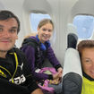 Max and Viktoriia Shkurupii and their children Anhelina, 15, and Daniil, 11.
