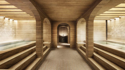 A spa area at the Six Senses Rome.