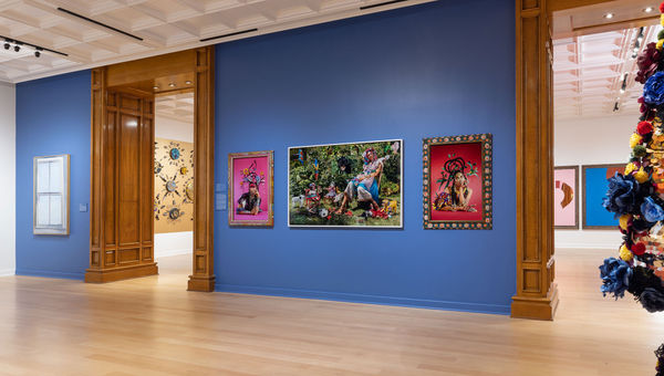 Martine Gutierrez’s three photographic self-portraits are among the work displayed in the Bellagio Gallery of Fine Art’s “In Bloom” exhibition. Martine Gutierrez’s three photographic self-portraits are among the work displayed in the Bellagio Gallery of Fine Art’s “In Bloom” exhibition.