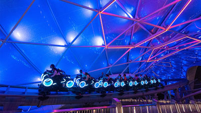 Tron Lightcycle/Run opened on April 4 in Disney's Magic Kingdom.