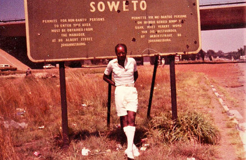 Harris also visited the segregated Black township of Soweto, Johannesburg.