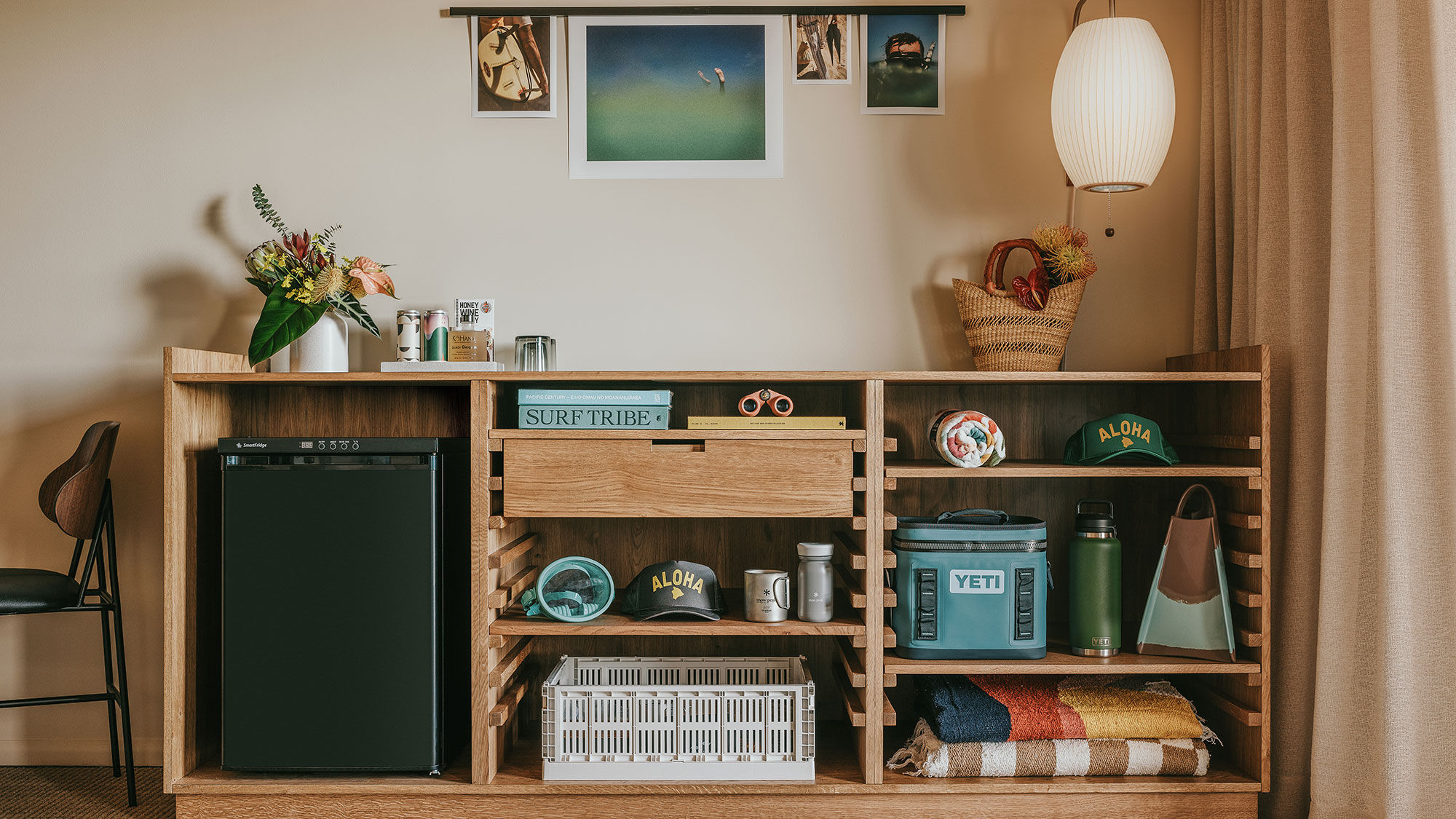 Local products are available for purchase in each guestroom at the Pacific 19 Kona.