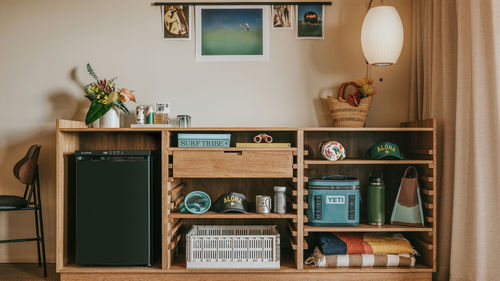 Local products are available for purchase in each guestroom at the Pacific 19 Kona. Local products are available for purchase in each guestroom at the Pacific 19 Kona.