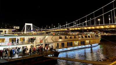 The ASTA River Expo features river ships that advisors can tour. During the 2023 expo, Riverside Luxury Cruises used the opportunity to christen the Riverside Mozart -- and showcase the ship to sellers.
