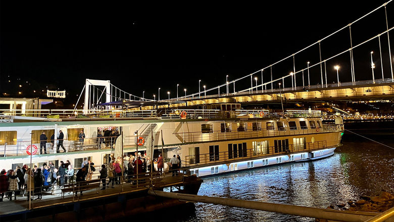 The ASTA River Expo features river ships that advisors can tour. During the 2023 expo, Riverside Luxury Cruises used the opportunity to christen the Riverside Mozart -- and showcase the ship to sellers.