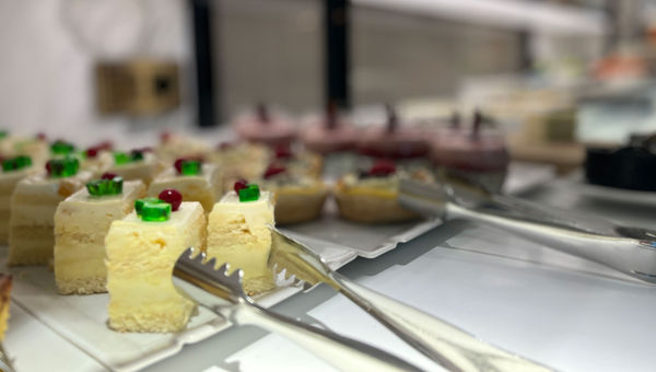 Pastries and cakes served at the Bistro on the Riverside Mozart.