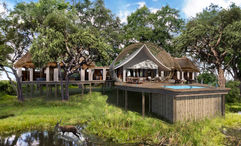 Rendering of the two-bedroom suite at the Sitatunga Private Island Camp in Botswana’s latest Okavango Delta.
