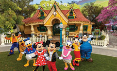 Mickey and pals in the reopened Mickey’s Toontown in Disneyland Park. Credit: Christian Thompson, Disneyland Resort