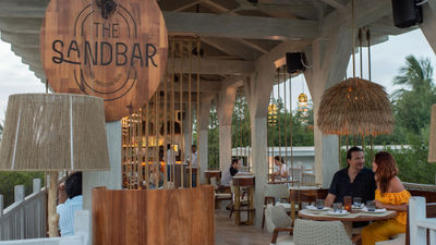 The Sandbar restaurant at the St. Somewhere resort on Holbox.