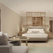 A rendering of a guestroom at the Grand Velas Boutique Los Cabos, which is set to open later this year.