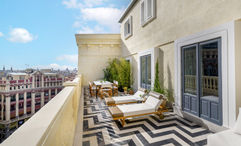 The majority of the suites at the new JW Marriott Hotel Madrid come with a terrace.