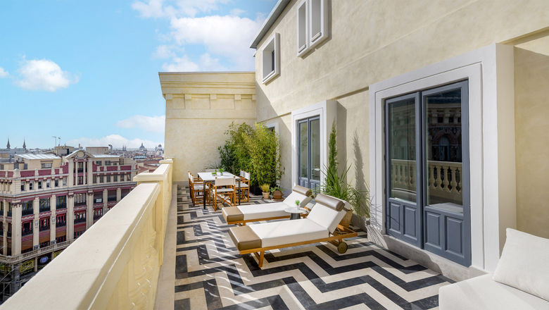 The majority of the suites at the new JW Marriott Hotel Madrid come with a terrace.