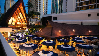 The Kani Ka Pila Grille offers live Hawaiian music nightly as well as food and cocktails.