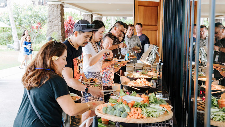 Guests of the Kauai Poke Fest can choose from multiple dishes.