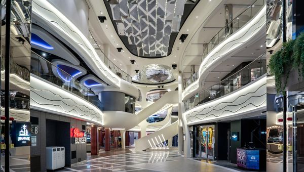 The World Galleria on the MSC World America will be lined with bars, restaurants, shops and boutiques.