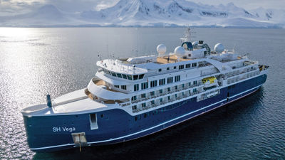 The SH Vega is one of three ships specifically built for polar expeditions.