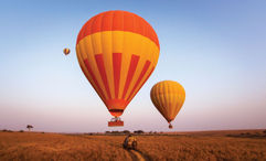 Uniworld guests can combine their Nile cruise with a Kenya trip that includes a balloon flight over the Massai Mara.