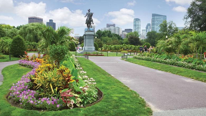 Statue of George Washington in Boston's Public Garden.