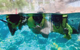 A family of four makes lasting memories on a hosted stay at Ko Olina's Aulani, a Disney Resort and Spa. Hanging loose in the Rainbow Reef, the resort's artificial saltwater lagoon, which has an area with glass panels for capturing Instagram-worthy shots.