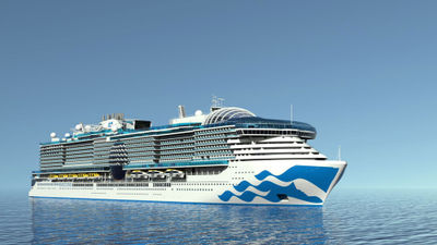 The Sun Princess is under construction at the Fincantieri shipyard in Monfalcone, Italy.