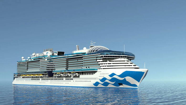 The Sun Princess is under construction at the Fincantieri shipyard in Monfalcone, Italy.