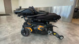 This wheelchair, which was owned by John Morris of WheelchairTravel.org, sustained severe structural damage with a bent frame, broken wheel and cut wires after it was dropped during loading on an American Airlines flight last July. American ultimately replaced it.