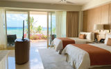 A guestroom at the Grand Velas Riviera Maya's adults only, oceanfront Grand Class section.