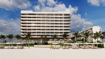 Hotel Mousai Cancun, set to open in 2024, will have 88 suites, each with floor-to-ceiling windows, 275-square-foot terraces with private Jacuzzis and private living areas.