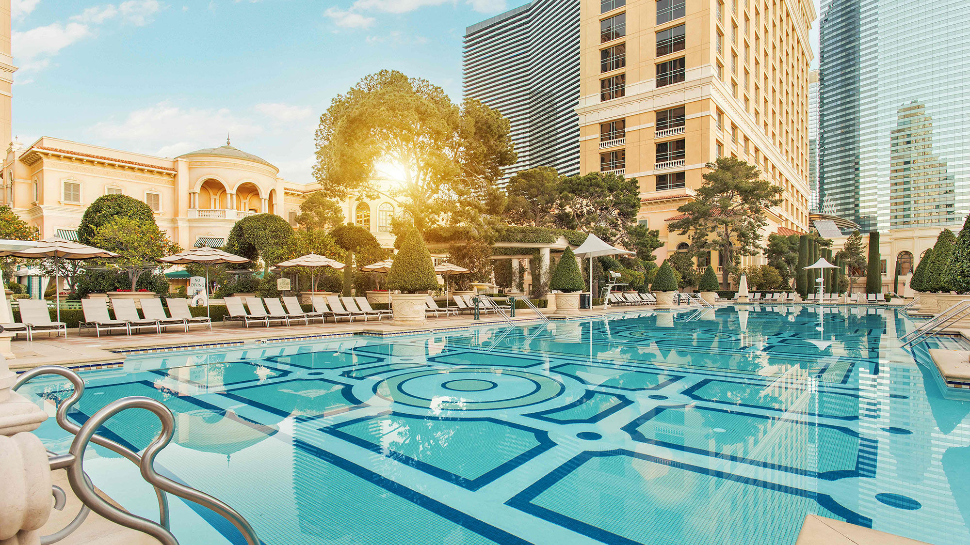 The Bellagio's main pool.