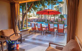 MGM Grand's 6.5-acre area boasts four swimming pools, three whirlpools, waterfalls and a lazy river.