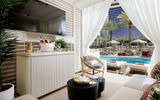 The Rouge Cabanas are an upscale, adults-only poolside experience at the Red Rock Resort.