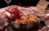 Lobster mac and cheese gets a dramatic presentation at Stanton.