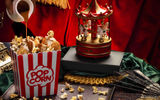 The Movie Theater Sundae has dulce de leche ice cream, caramelized banana and toasted movie popcorn.