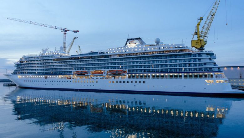 Viking took delivery of the 930-passenger Saturn on Wednesday at the Fincantieri shipyard in Ancona, Italy.