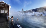 Chena Hot Springs, about 60 miles from Fairbanks, provides a hot outdoor mineral water plunge in a beautiful setting, even on sub-zero days. Just be ready for icicles to form in your wet hair.